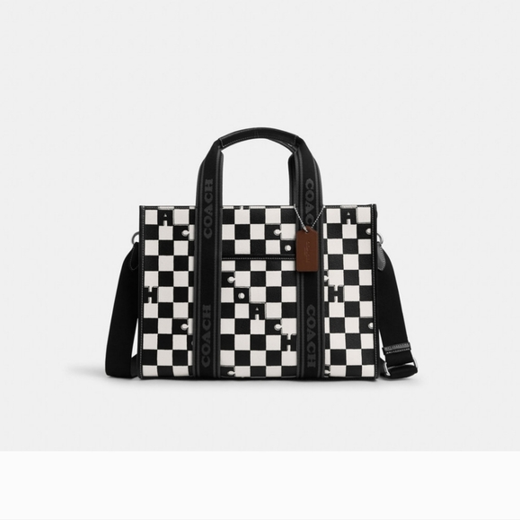 NEW! Best Seller! Smith Tote with Checkerboard Print, Style# CR101 - Picture 6 of 16